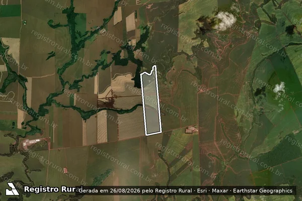 Imagem de satélite de FAZENDA SAO JOSE MATR 35670 em QUARTO CENTENÁRIO - PR