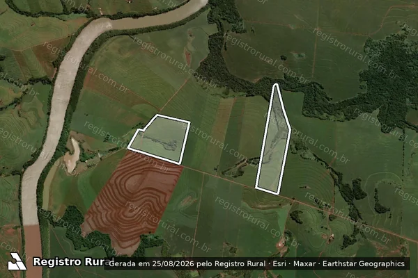 Imagem de satélite de Sitio Santa Luzia em QUARTO CENTENÁRIO - PR