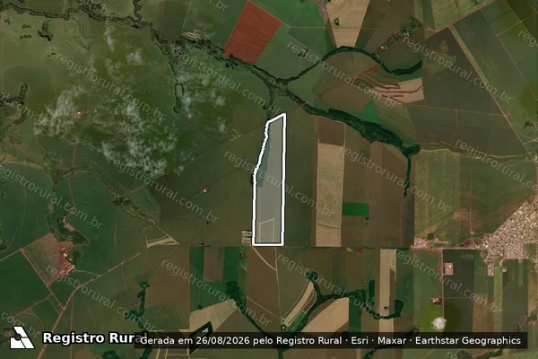 Imagem de satélite de LOTE 01 SUBD UNIF Mtr 34243 em QUARTO CENTENÁRIO - PR