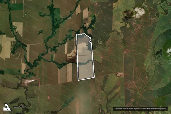 Imagem de satélite de FAZENDA RANCHO ALEGRE MATR 35754 em QUARTO CENTENÁRIO - PR