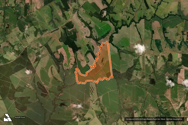Imagem de satélite de FAZENDA IPE II em RANCHO ALEGRE D'OESTE - PR