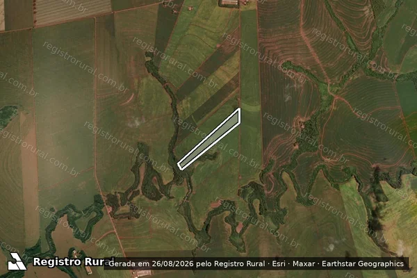 Imagem de satélite de Sitio Sao Vicente em QUARTO CENTENÁRIO - PR