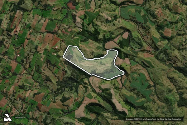 Imagem de satélite de Faz. Muquilao Lt 34 em IRETAMA - PR