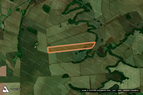 Imagem de satélite de LOTES DE TERRAS Nº 19-A e 19-B em JANIÓPOLIS - PR