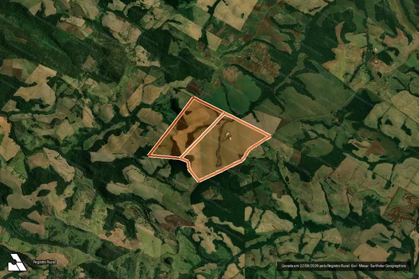 Imagem de satélite de Fazenda Boa Esperança em PEABIRU - PR