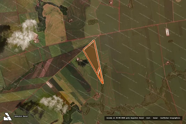 Imagem de satélite de Lts. 22 Parte 1 e 22 Parte 2 em UBIRATÃ - PR
