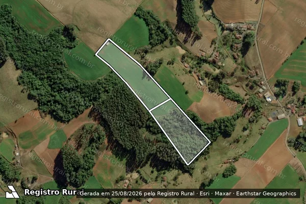 Imagem de satélite de SITIO DA DONA MARIA em CHAPADÃO DO LAGEADO - SC