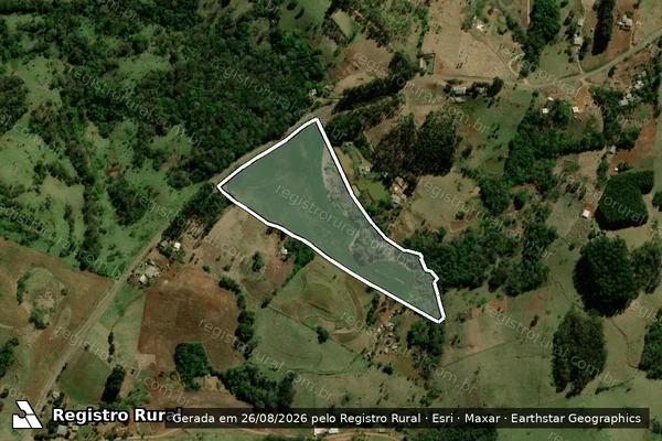 Imagem de satélite de Sitio Sao Joao em LARANJAL - PR