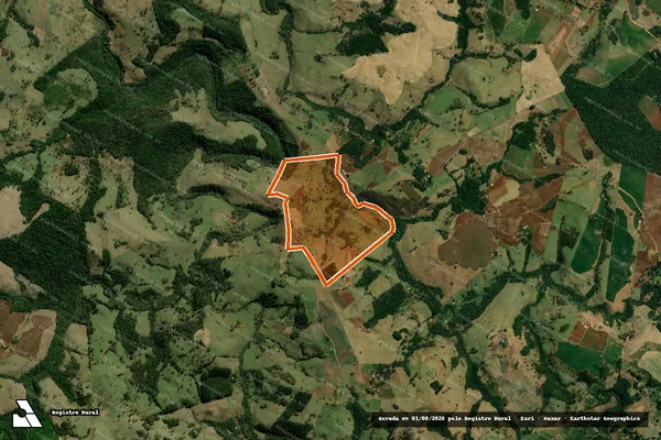Imagem de satélite de Sitio Sao Roque em PALMITAL - PR