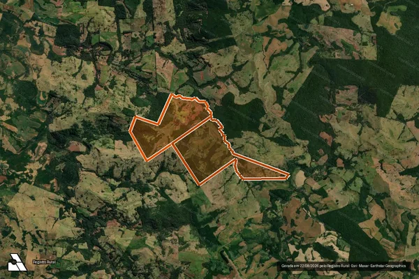 Imagem de satélite de LOTES 1, 2, 2A,3, 3-A, 6, 7,8, 19- em PITANGA - PR