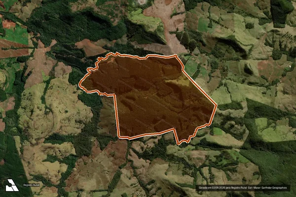 Imagem de satélite de Fazenda Sao Paulo em PITANGA - PR