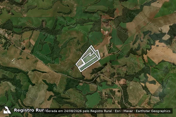 Imagem de satélite de SITIO MARREQUINHA em PITANGA - PR