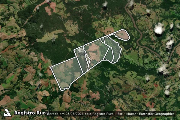 Imagem de satélite de FAZENDA SAO SEBASTIAO em PITANGA - PR