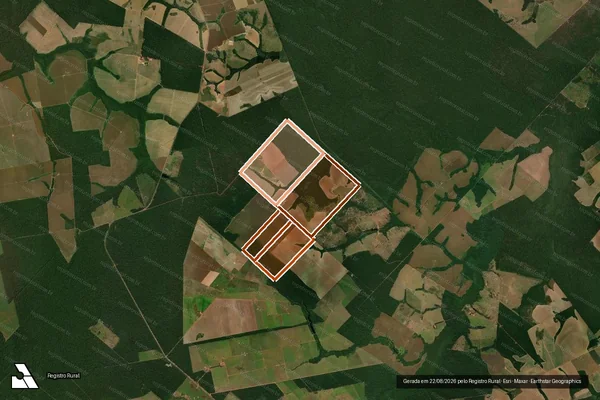 Imagem de satélite de Fazenda Marimbondo1WF Agronegócios em BRASNORTE - MT