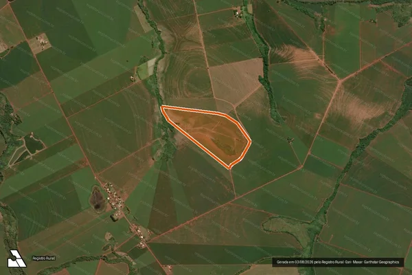 Imagem de satélite de Sitio Vieira Lote 293 em ASSIS CHATEAUBRIAND - PR