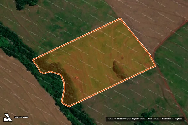 Imagem de satélite de LOTE RURAL 333-A-REMANECENTE em ASSIS CHATEAUBRIAND - PR