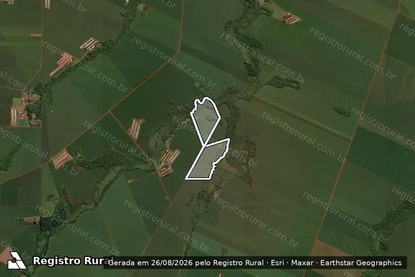 Imagem de satélite de LOTES 277-A E 278 GLÉBA ENCANTADO em ASSIS CHATEAUBRIAND - PR