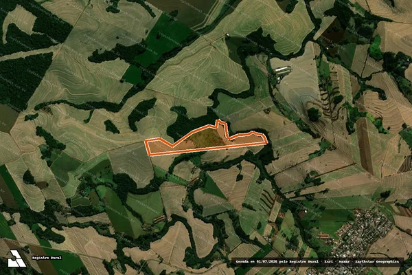 Imagem de satélite de LOTES DE TERRAS RURAL 21-A-2 em ANAHY - PR