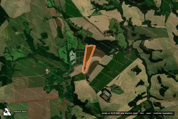 Imagem de satélite de Lote Rural 122 Da Gleba Sapucai I em ANAHY - PR