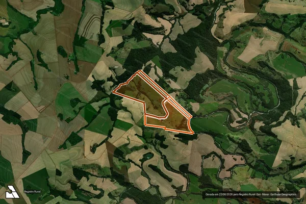 Imagem de satélite de Lote 17b E Lote 17-C em CORBÉLIA - PR