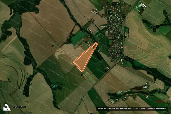 Imagem de satélite de Lote 108-B-1, Gl 2, Col A Cascavel em CORBÉLIA - PR