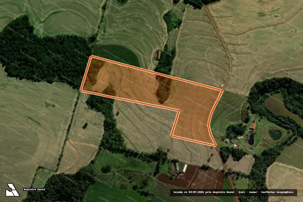 Imagem de satélite de Lote Rural 76-D-3 Gl 09 Col A Cvel em IGUATU - PR