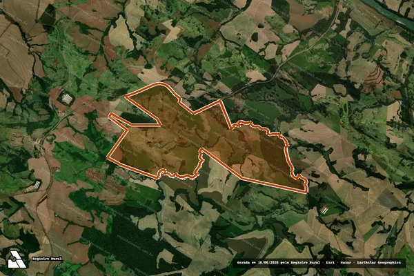 Imagem de satélite de FAZENDA ARACATUBA em CORBÉLIA - PR