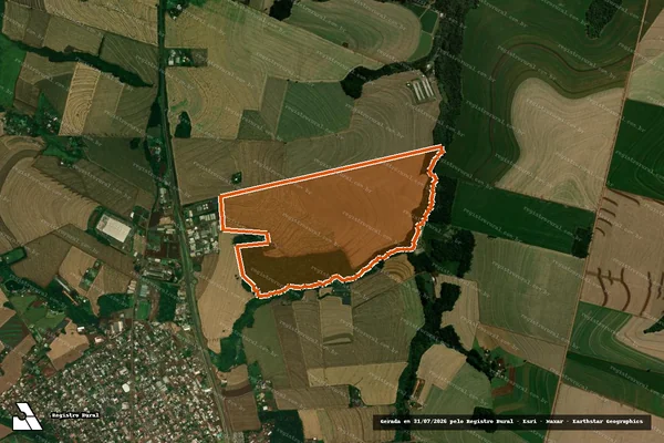 Imagem de satélite de Sitio Inga em CORBÉLIA - PR