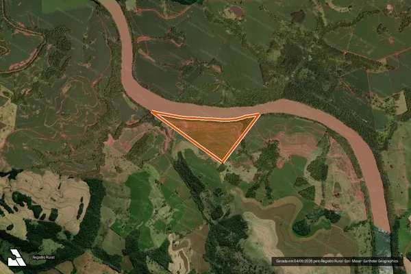 Imagem de satélite de LOTE RURAL 41 GL 05 COL A CVEL em CORBÉLIA - PR