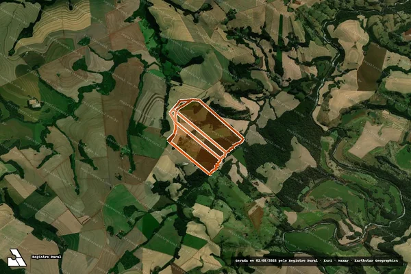 Imagem de satélite de Lt Rural 26c Gl 07 Col A Cascavel em CORBÉLIA - PR