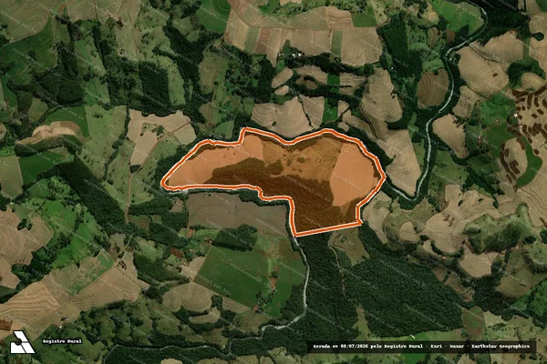 Imagem de satélite de LT RURAL 30 GL 09 COL A CVEL em IGUATU - PR