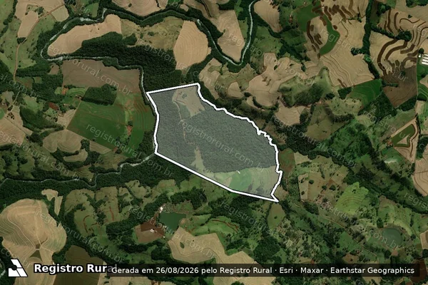 Imagem de satélite de LT RURAL 39, GL 09 COL A CVEL em IGUATU - PR