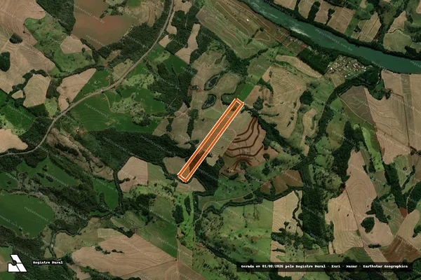 Imagem de satélite de LOTE DE TERRAS N. 69-A em CORBÉLIA - PR