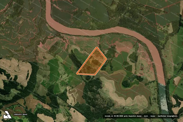 Imagem de satélite de Lote 46-B-1, Gl 05, Col A Cascavel em CORBÉLIA - PR
