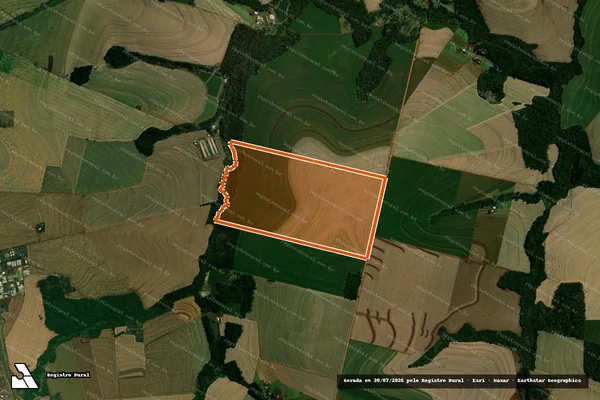 Imagem de satélite de Lt Rural 43 Gl 1 Col A Cascavel em CORBÉLIA - PR