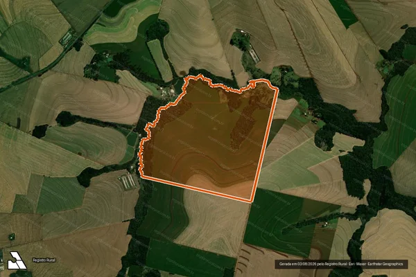 Imagem de satélite de Lote Rural 46 Gl 1 Col. A Cascavel em CORBÉLIA - PR