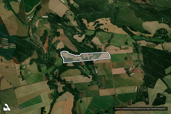 Imagem de satélite de Parte Lote 30 Gl 3 Col A Cascavel em CORBÉLIA - PR