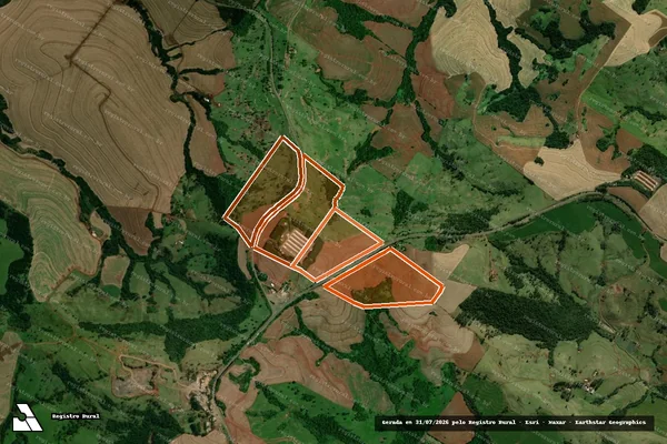 Imagem de satélite de LOTES 6-A 6-B 59-A 59-B GL 05 COL em CORBÉLIA - PR