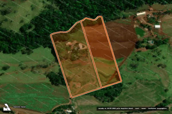 Imagem de satélite de Lote 21-B-1, Gl 01, Col A Cascavel em CORBÉLIA - PR