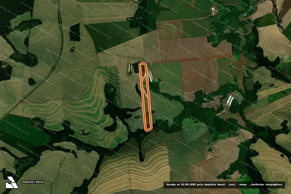 Imagem de satélite de Lt Rural 11a Gl 4 Col A Cascavel em CORBÉLIA - PR