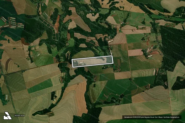 Imagem de satélite de Parte Lote 29, Gl 3 Col A Cascavel em CORBÉLIA - PR