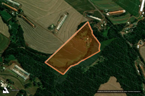 Imagem de satélite de Parte Lote 49-B Gl. 02 Col. A Cvel em CORBÉLIA - PR