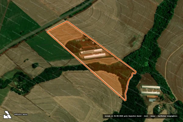 Imagem de satélite de Lote 35-D-2 Gleba 4 Col A Cascavel em CORBÉLIA - PR