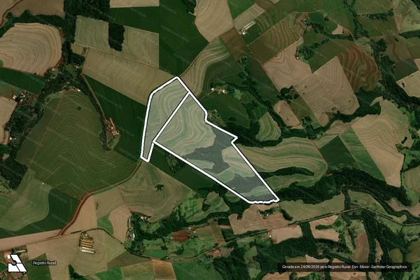 Imagem de satélite de Lotes 25-A,25-B Gl.01 Col. A Cvel em CORBÉLIA - PR