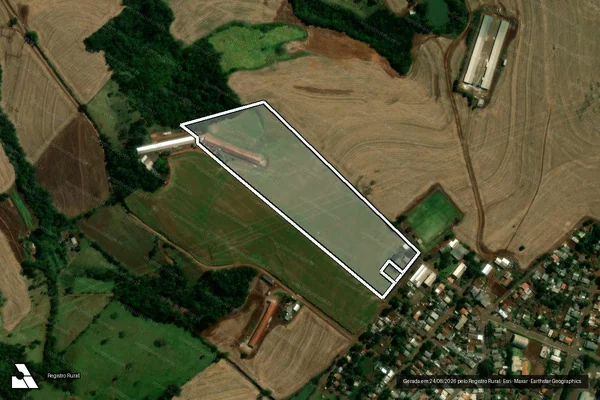 Imagem de satélite de Lt 41A1 Gb 3 Col A Cascavel em CORBÉLIA - PR