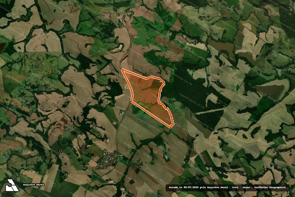 Imagem de satélite de LOTE RURAL 37 GLEBA 4 COL A CVEL em CORBÉLIA - PR