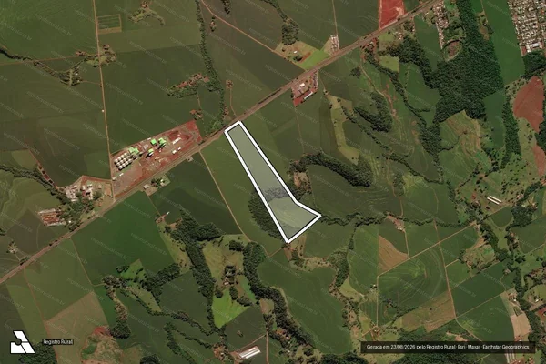 Imagem de satélite de LOTE RURAL Nº 8 DO 5º POLIGONO em MEDIANEIRA - PR
