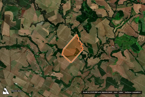 Imagem de satélite de LR 69,93,94,95,PLR 67, 92-Parte1e2 em SERRANÓPOLIS DO IGUAÇU - PR