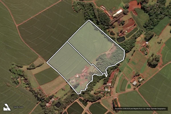 Imagem de satélite de Lote rural 135-A, da gleba-C em SERRANÓPOLIS DO IGUAÇU - PR