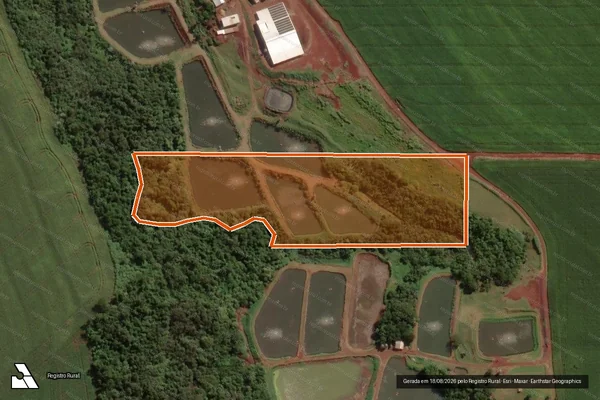 Imagem de satélite de Parte Noroestedo Lote Rural N 237 em MARIPÁ - PR